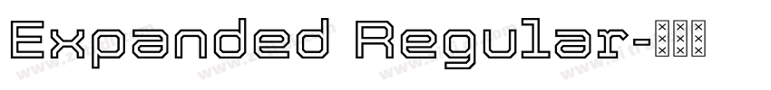 Expanded Regular字体转换 Expanded Regular字体转换